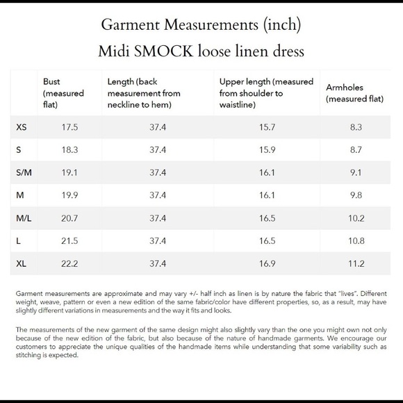 Not Perfect Linen Terracotta Smock Midi Dress in M/L - Picture 8 of 8